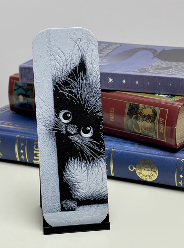 Marque-page Chat hirsute