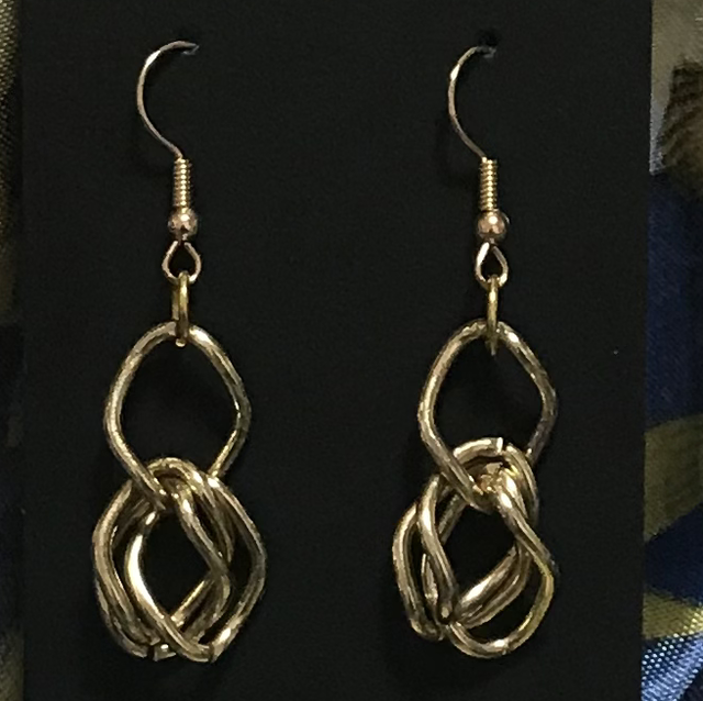 Gold Dangling Earrings- GCD67