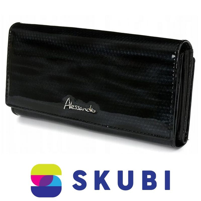 Alessandro Paoli Z23 Dámská kožená peněženka RFiD černá