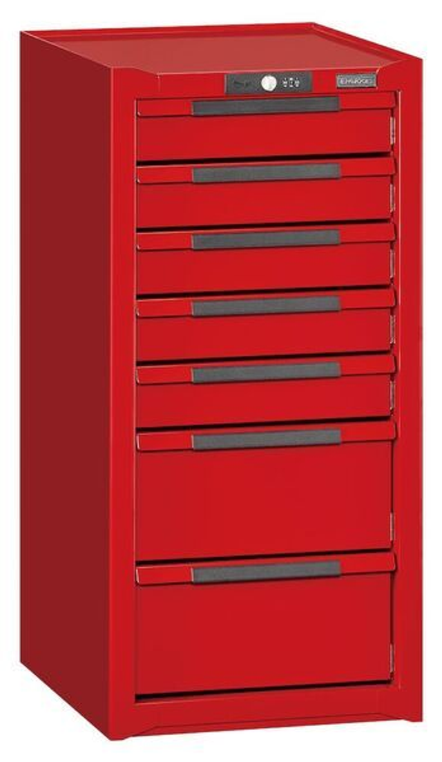 15&quot; PRO35™ side cabinet 7 drawers red TSC15R7
