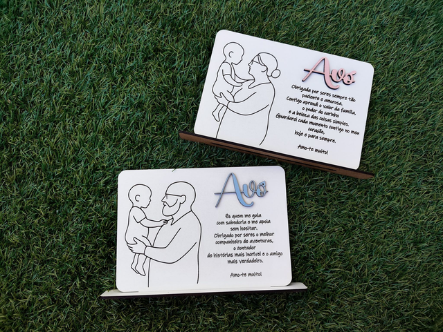 Molduras de Agradecimento para Avó e/ou Avô