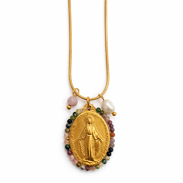 Cadena acero virgen milagrosa 