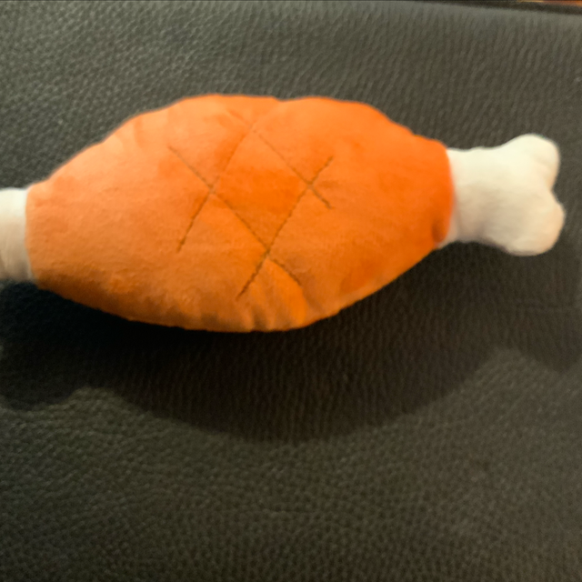 Plush chicken bone toy