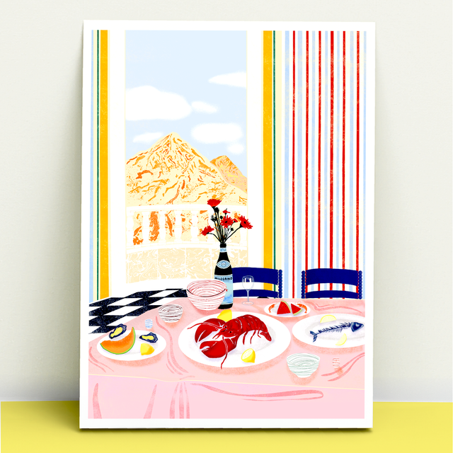 A6 Mini Print - LOBSTER