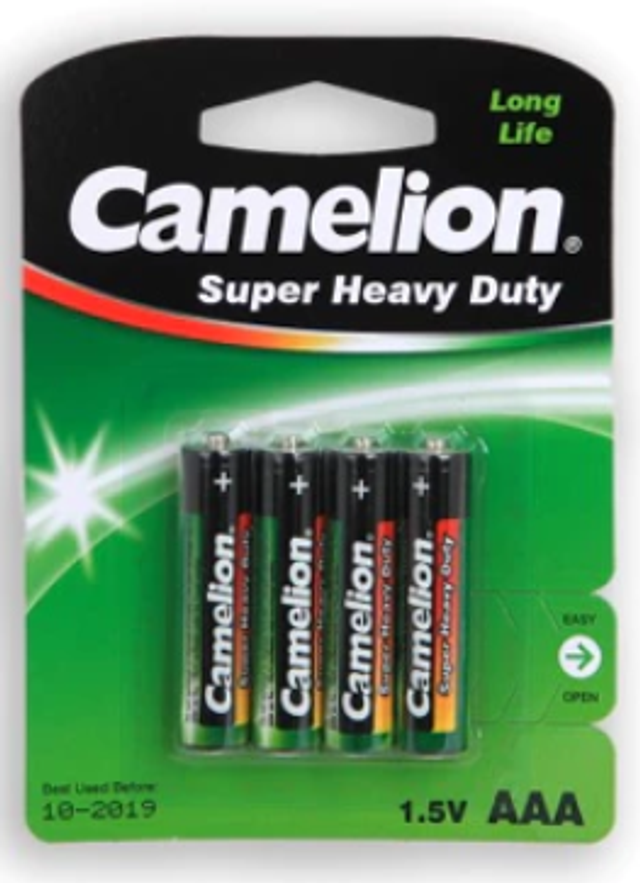 Camelion AAA patarei Super Heavy Duty 4tk