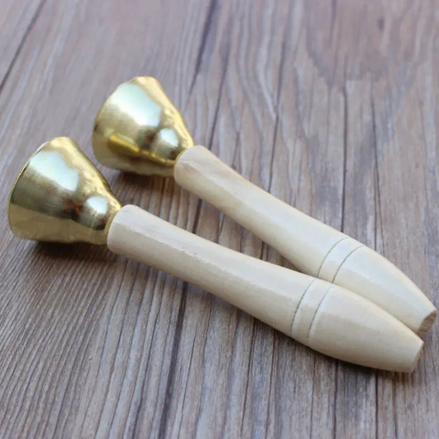 Clochette manche en bois 