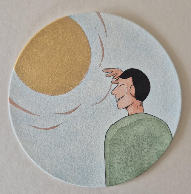 Ink24#9 Soleil - Aquarelle