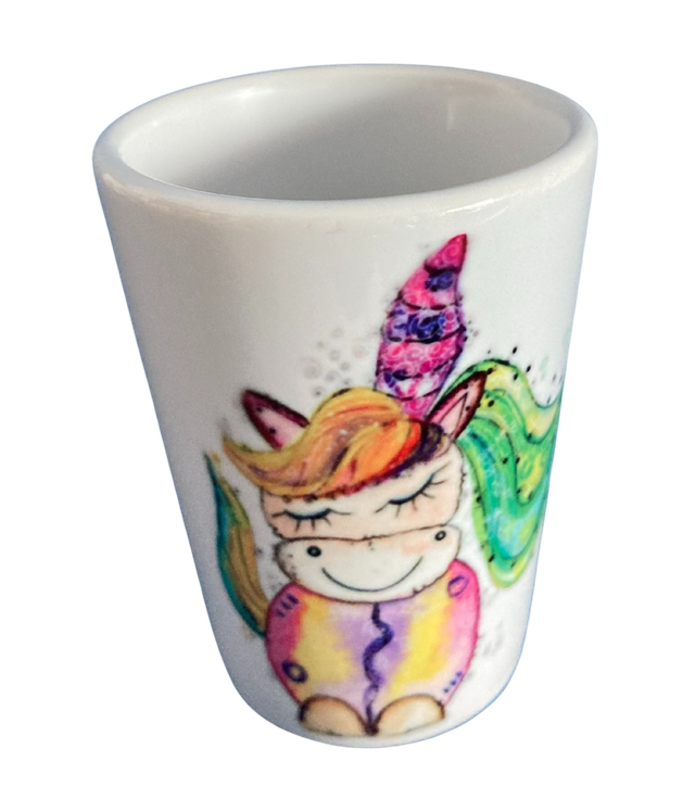 Schnapsglas Keramik "Einhorn"