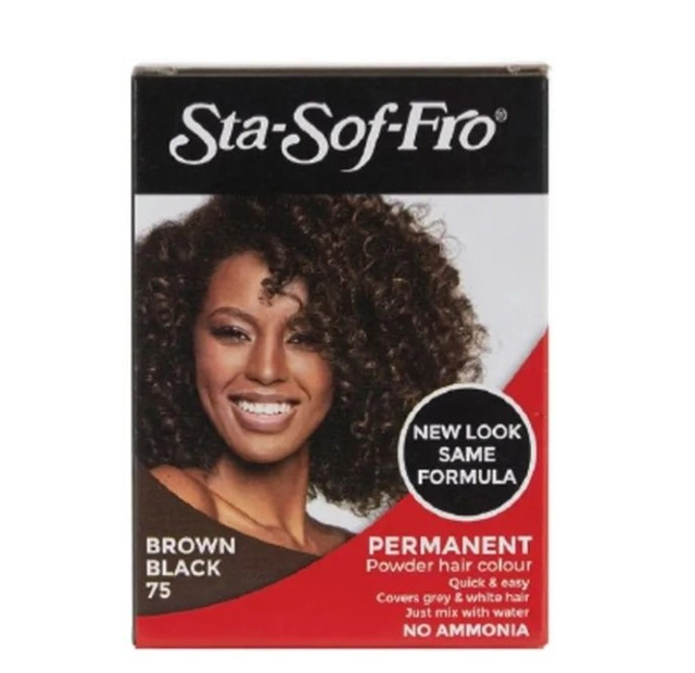 Sta-Sof-Fro Powder Hair Dye Brown Black 