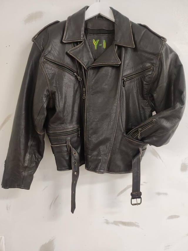 Reworked leather chiodo jacket 