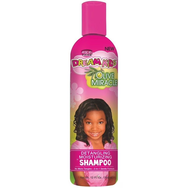 African Pride Dream Kids Olive Miracle Detangling Shampoo 12oz (355ML)