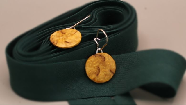 Visakoivu - pyöreät korvakorut