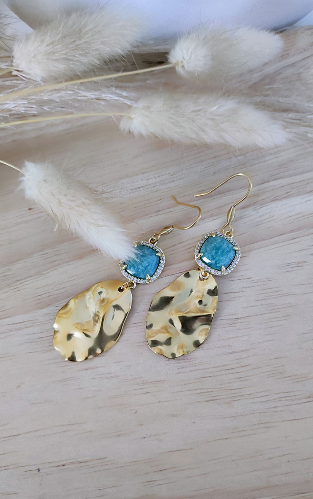Boucles d'oreilles "Éclat" Amazonite