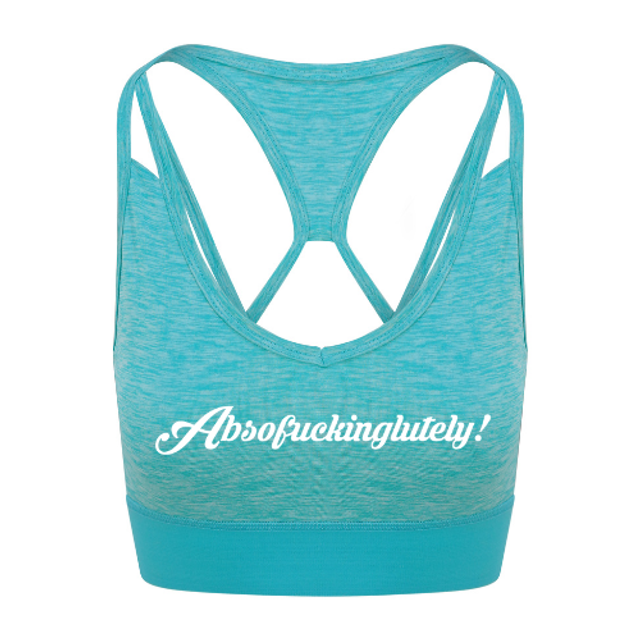 Absofuckinglutely Ladies X back crop top