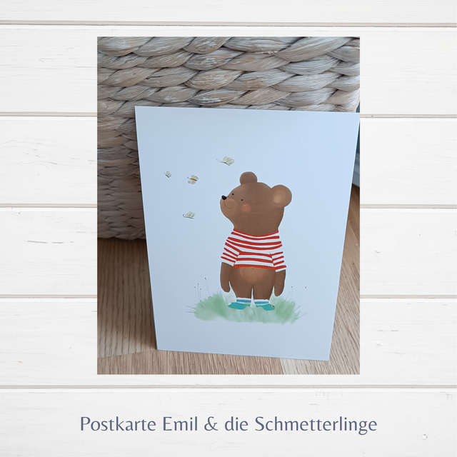 Postkarte Emil & die Schmetterlinge (ArtNr.K0013)