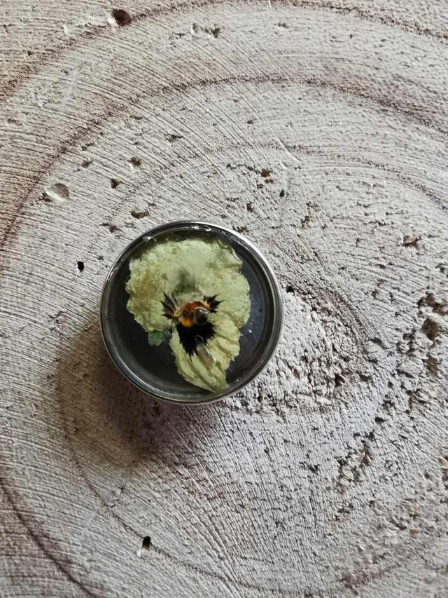 Pensée jaune claire