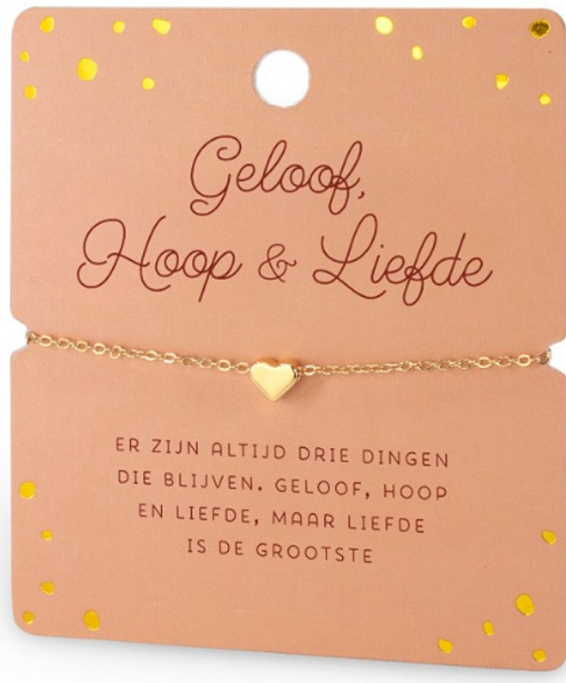 Armband geloof hoop &liefde