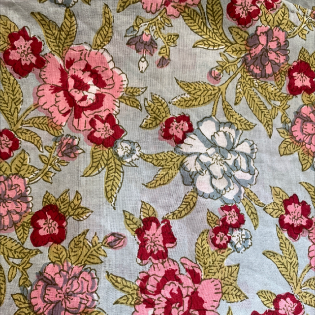 Foulard vert eau 50x50