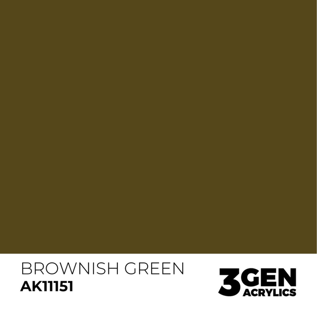 3rd Gen. Acrylics 151 Brownish Green