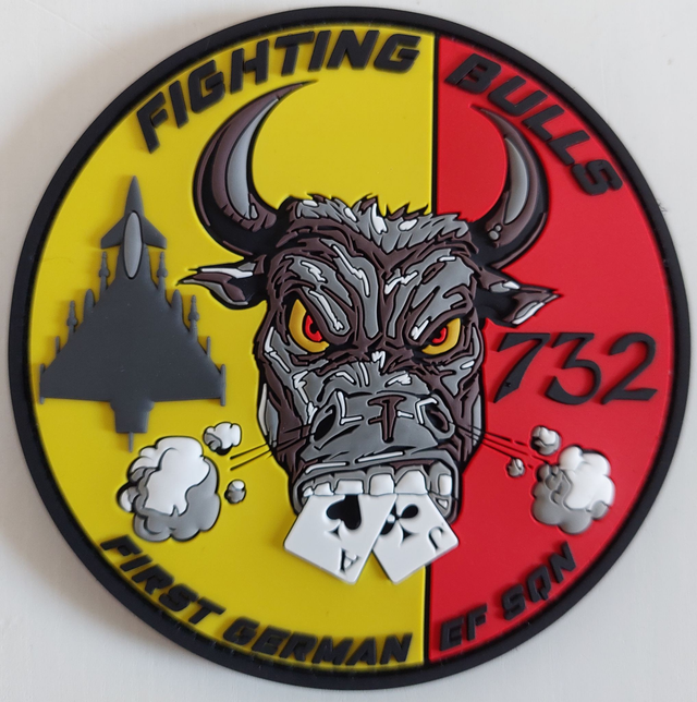 732 First Eurofighter Squadron Patch PVC round