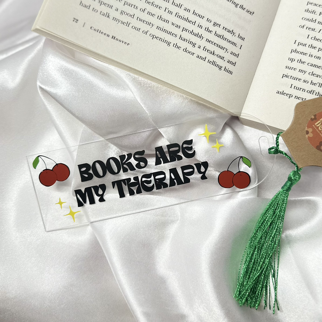 ‘Books are my Therapy’ Bookmark