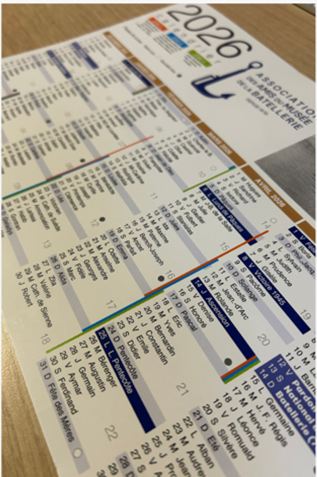 Calendrier AAMB 2026