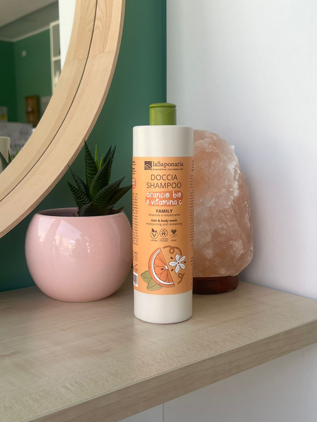 Doccia Shampoo Family Arancio Bio e Vitamina C di La Saponaria (500 ml)