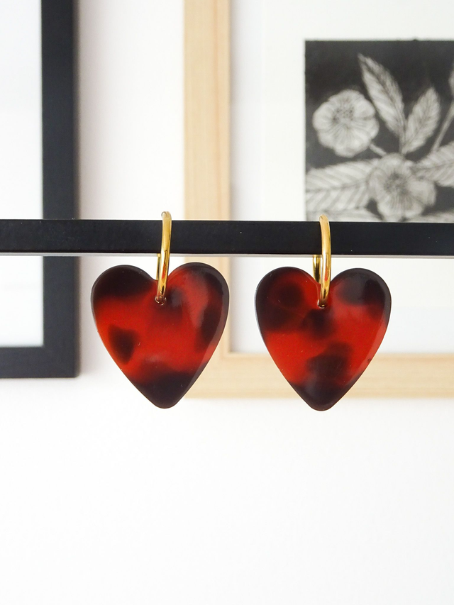 Coeur M : Ecaille tortue