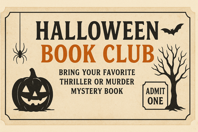 Halloween Book Club Ticket 