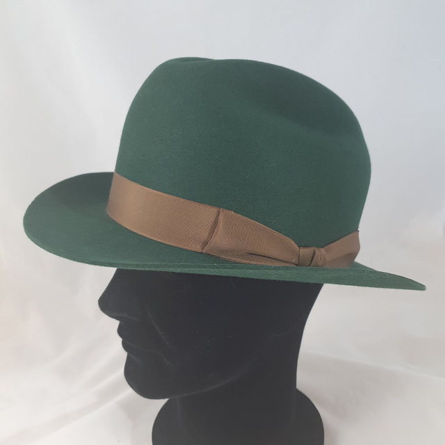 Cattleman en feutre vert