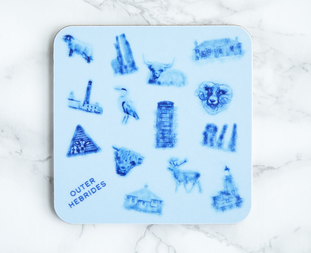 Outer Hebrides Single Coaster