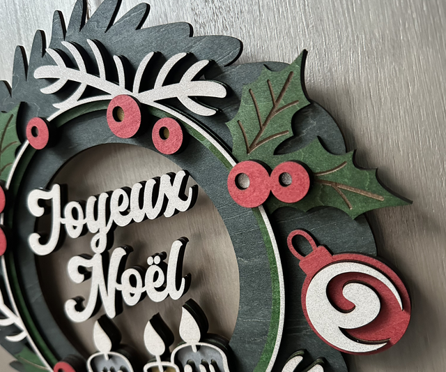 Couronne de Noël personnalisable
