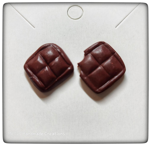 Guilt Free Chocolate Stud Earrings