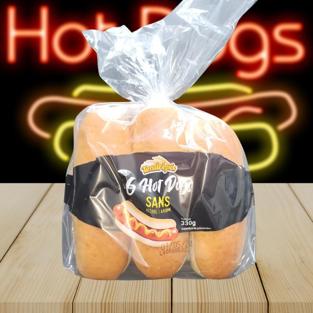 Hot Dogs Sans Alcool et Sans Arôme Tendr&#039;epis