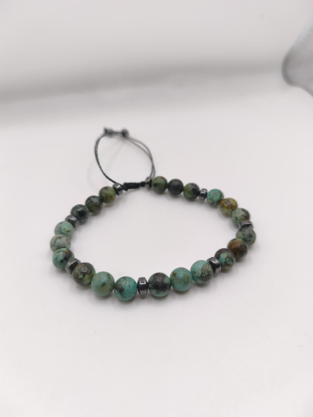 Bracelet homme turquoise africaine 
