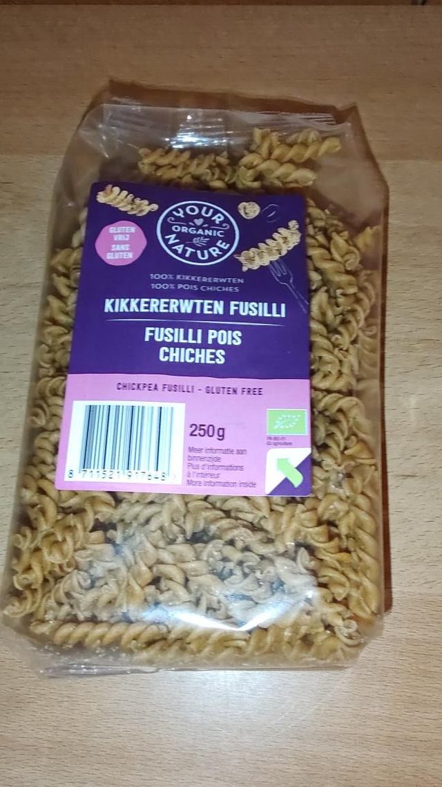 Kikkerewrten Fusilli - your organic nature (glutenvrij) 