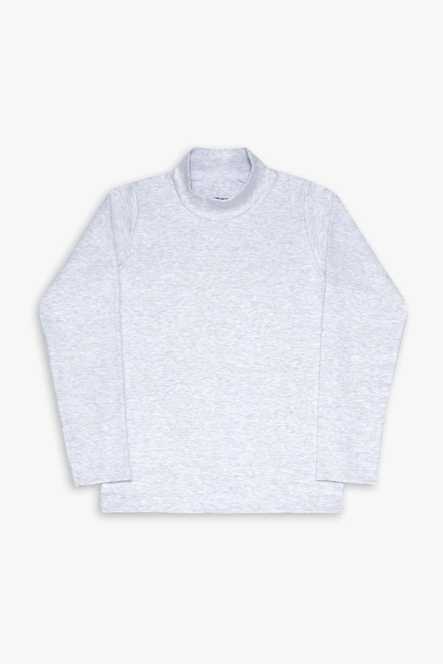 Básica em Ribana com gola Mescla Tam. 4 