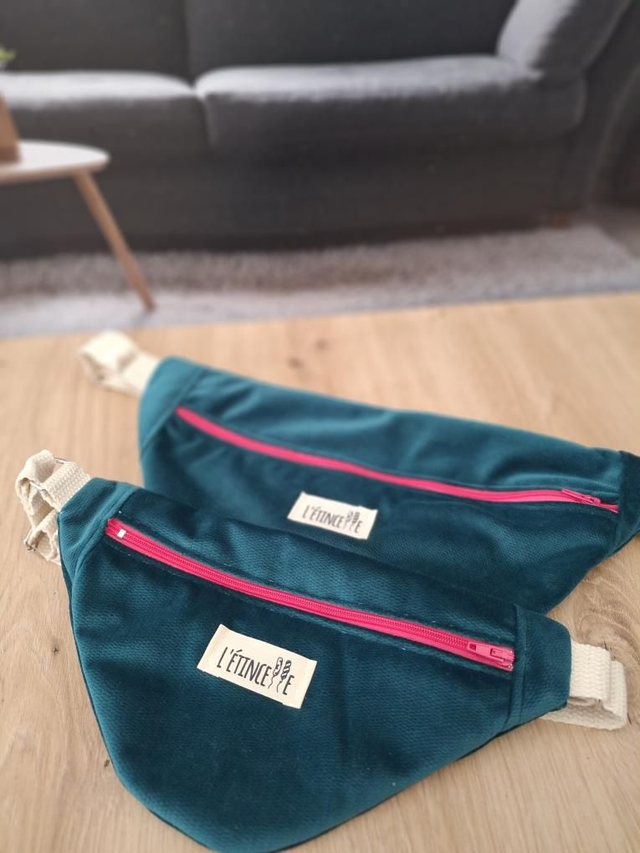 Sacs banane matchy adulte/enfant - Vert canard liberty