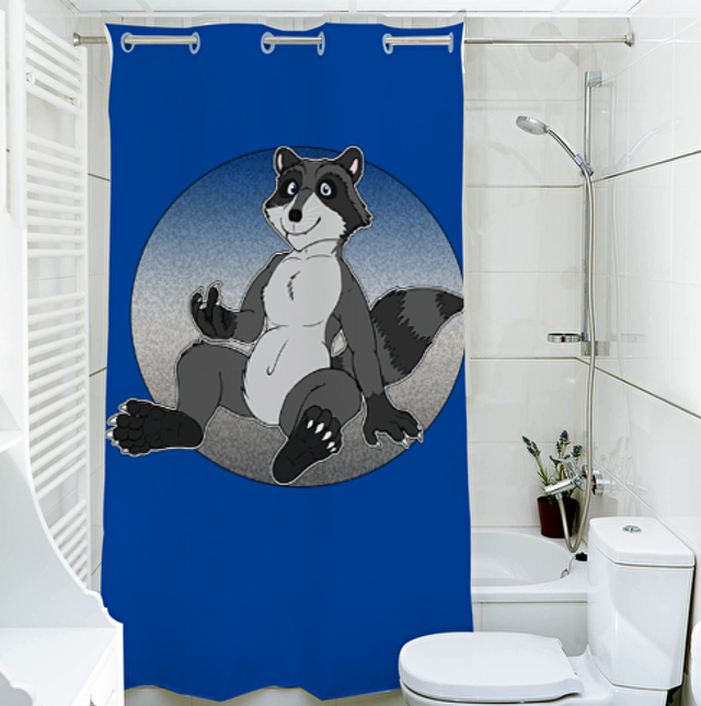 Racoon Duschvorhang 140cm x 200cm