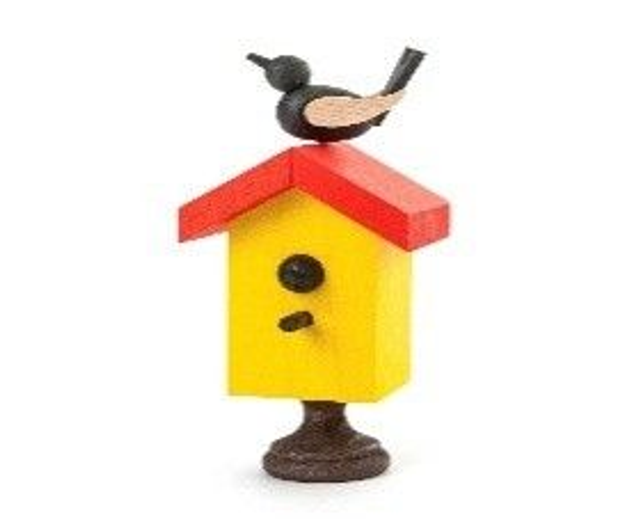 20053 Starhaus mit Sing- Vogel  farbig 158/010B