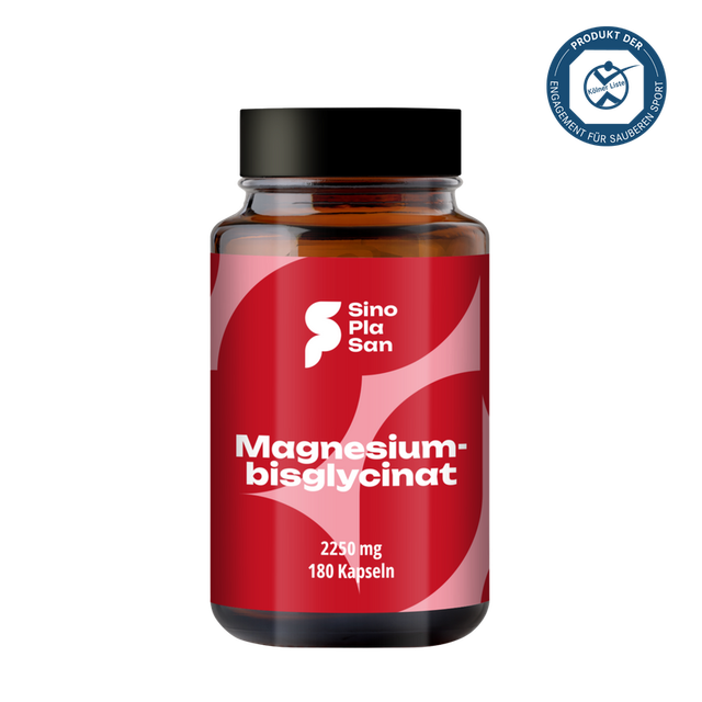 SinoPlaSan - Magnesiumbisglycinat 2250 mg – 180 Kapseln