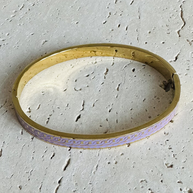 Cuff armband lila