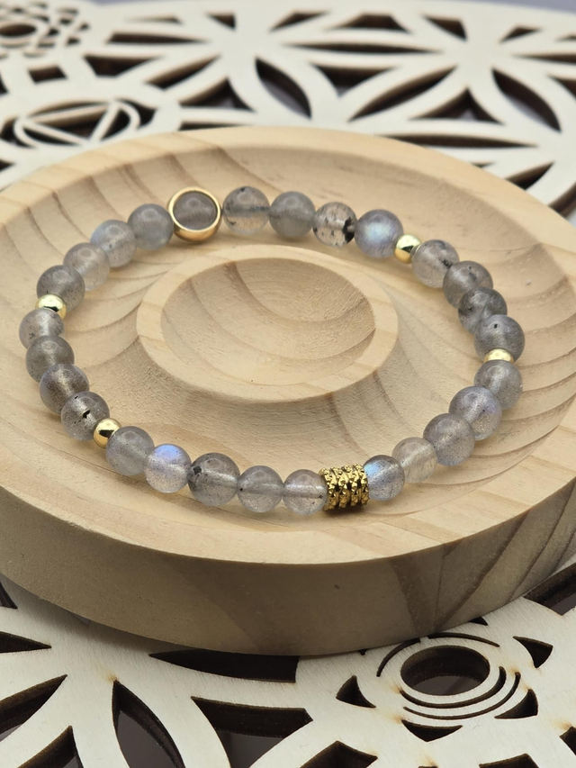 Bracelet Labradorite 0,6 cm