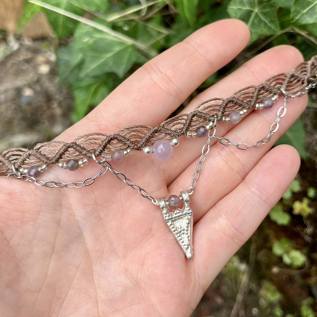 Ras de cou « Pléioné » Améthyste 