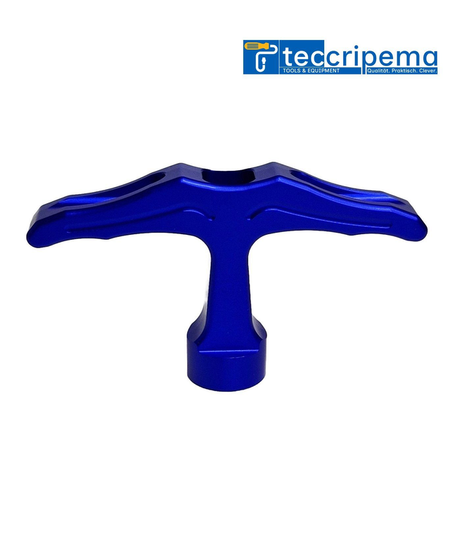 teccripema Startergriff Aluminium Blau