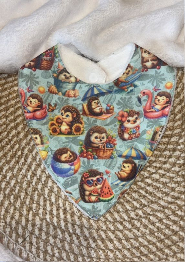 Bavoir bandana Herisson