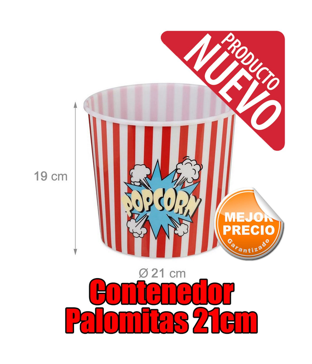 Contenedor-Palomitas 19 Alto X 21 cm
