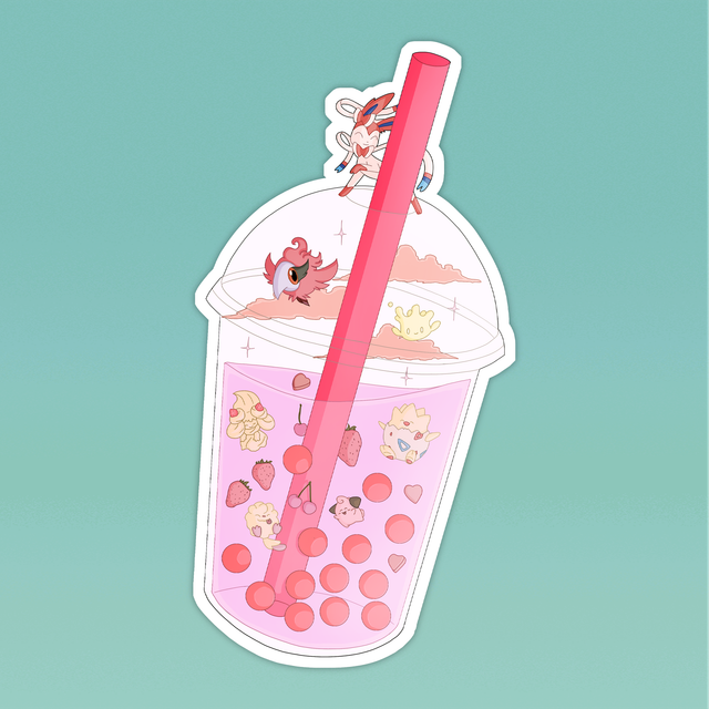 Pokemon Boba Vinyl Sticker