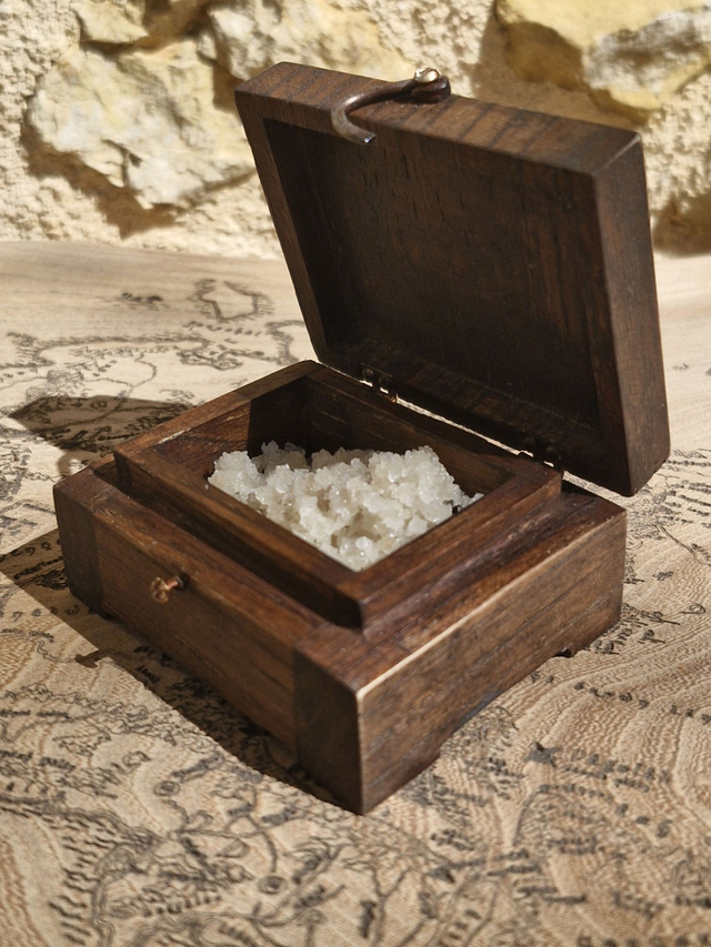 Boîte à sel de Sam le brave réalisée en bois massif - l'Artelier de Julien