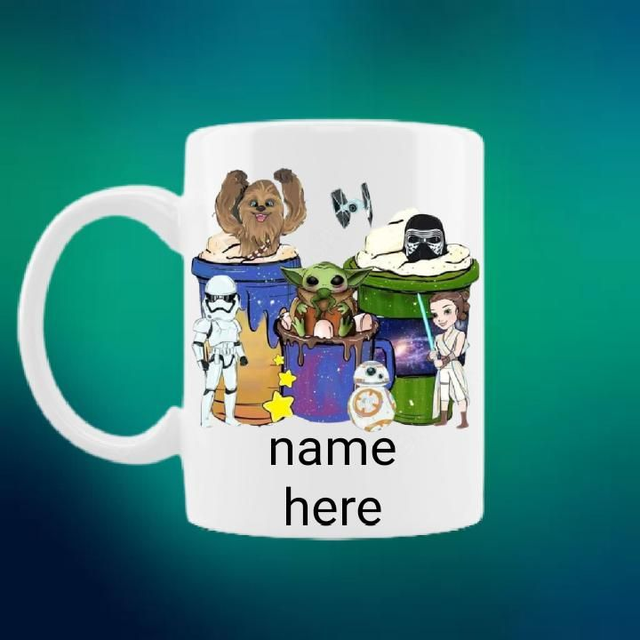 Cute Starwars Mug With Free Personalisation 